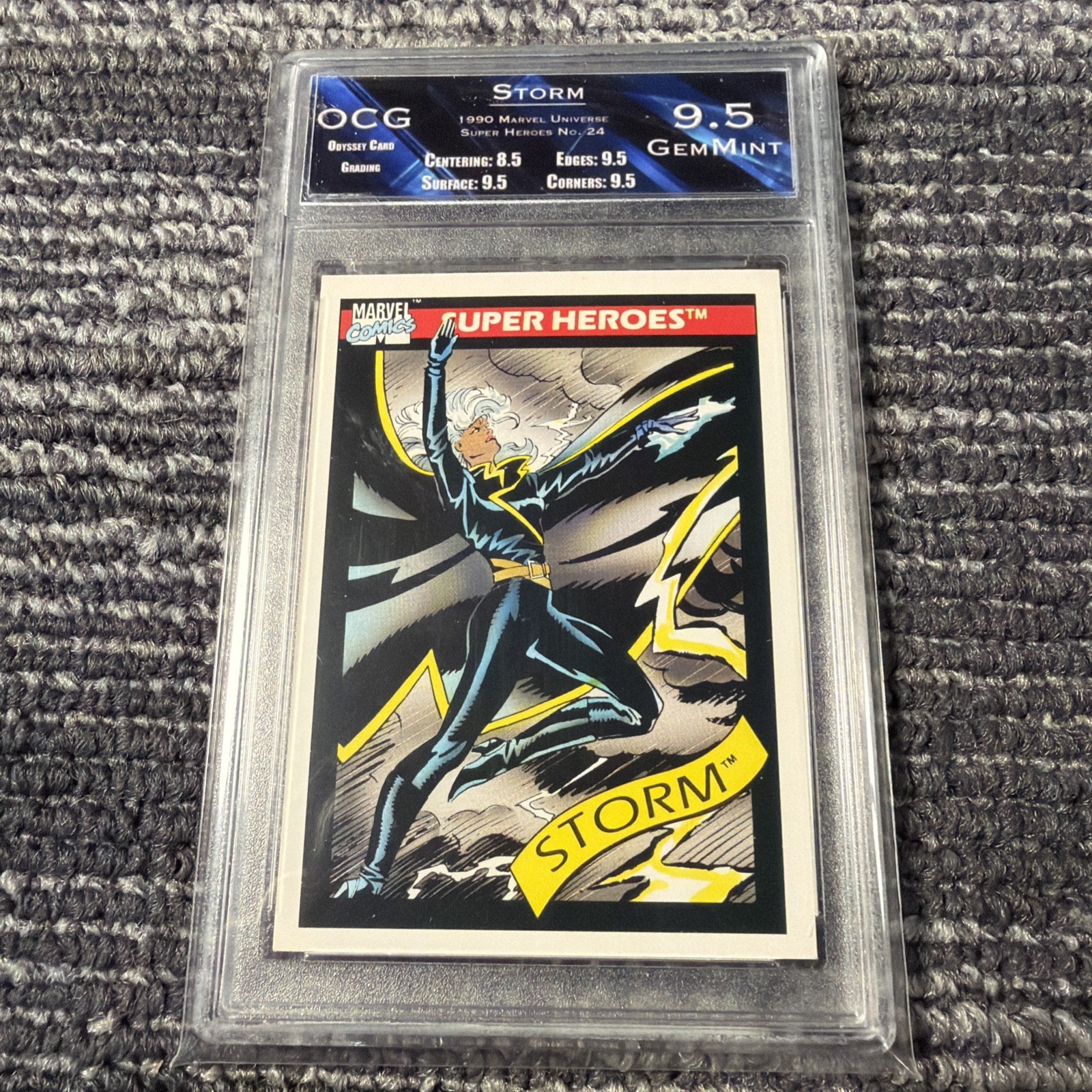Marvel PSA 10 Storm - 1990 Marvel Universe OCG 9.5 Not PSA Storm - X-Men