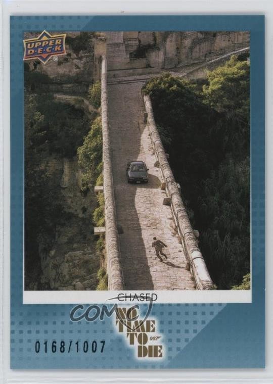 2025 Upper Deck James Bond No Time To Die Teal 007 168/1007 Chased #9 1e11