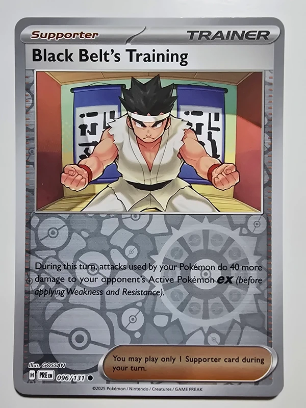 black belt's training (prismatic evolutions 101/131) (reverse holo) (trading card)
