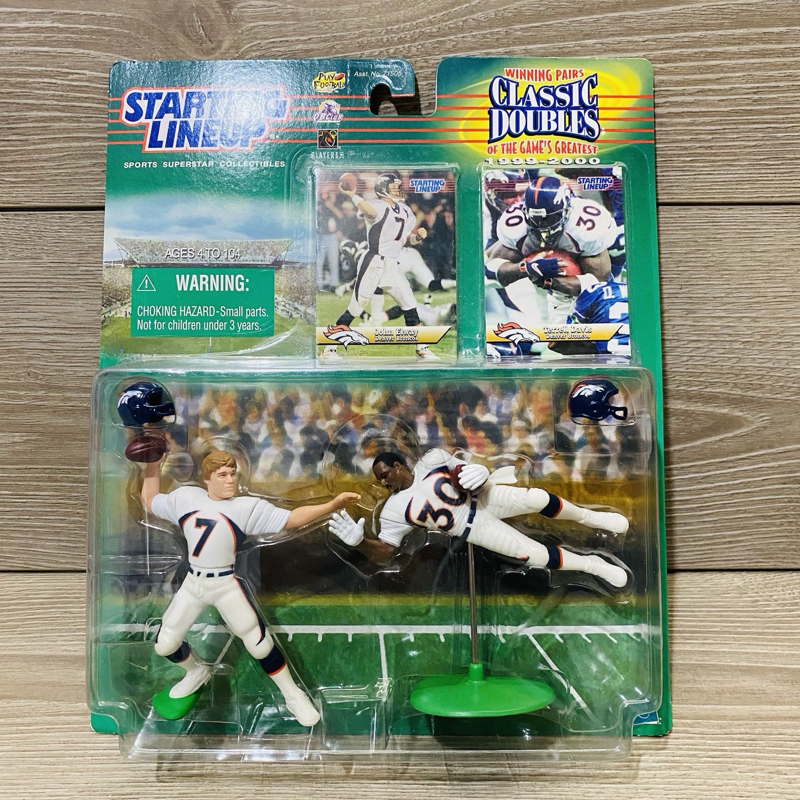 Starting Lineup 1999 John Elway & Terrell Davis Classic Doubles HOF!!  BRONCOS 