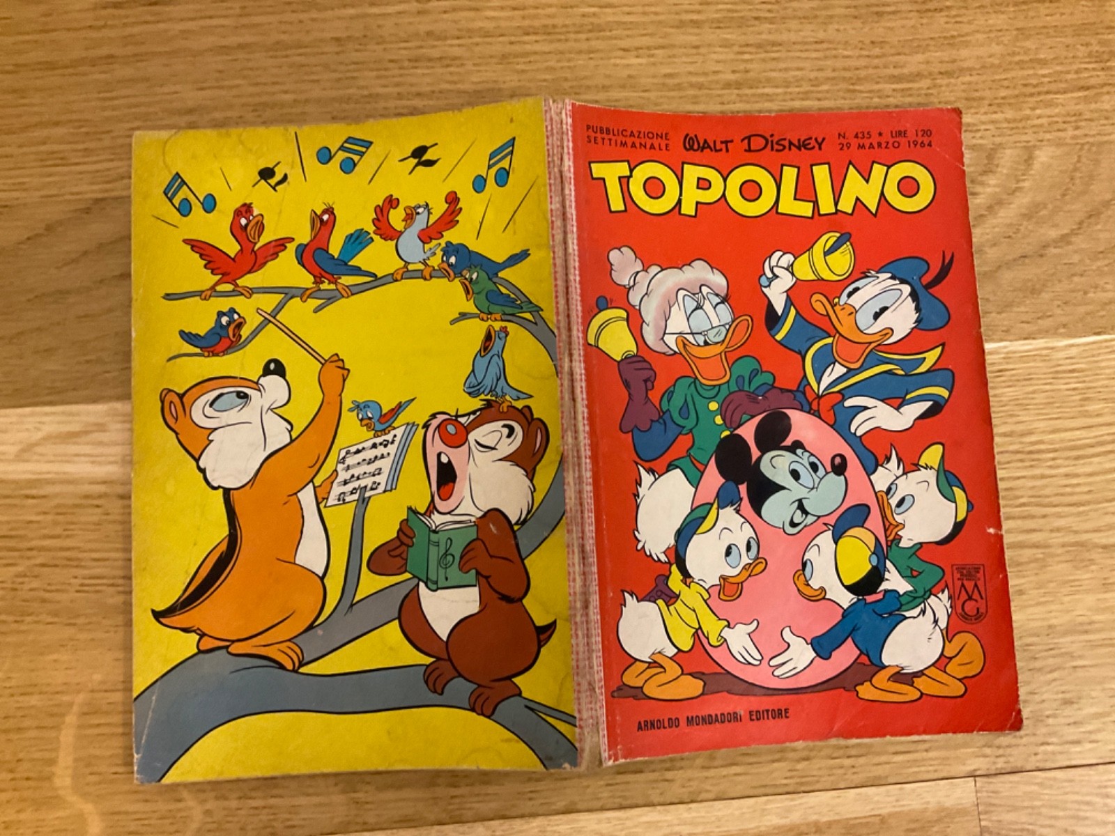 TOPOLINO LIBRETTO N.435 MONDADORI DISNEY 1964  NO BOLLINO,