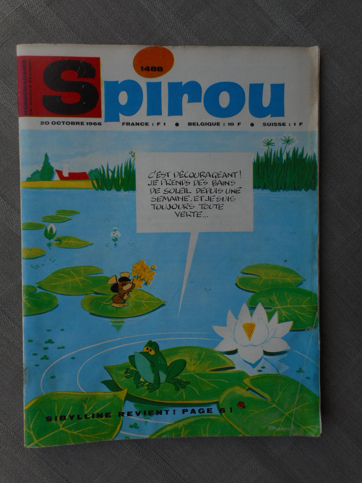 HEBDO SPIROU N°1488 Stato Corretto Senza Più