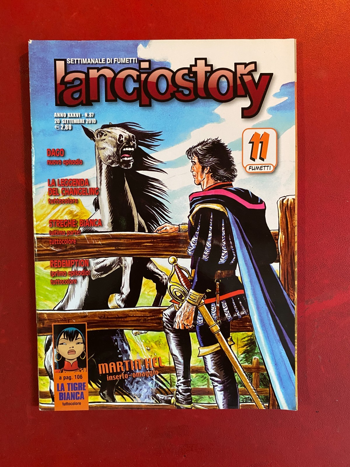 LANCIOSTORY n. 37 Ed. Aurea (20-9-2010) Fumetto DAGO + inserto MARTIN HEL