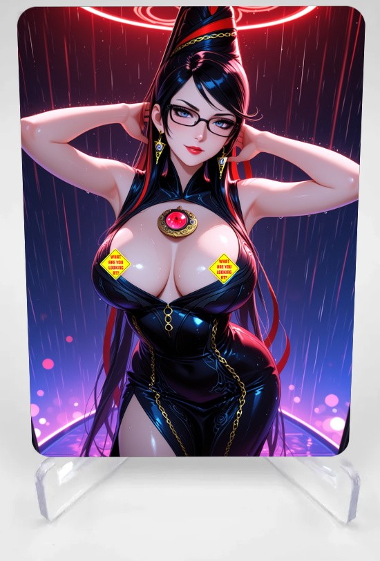 Stampa artistica anime Bayonetta - Card/4x6/5x7 Waifu da collezione BAY-BAY-21