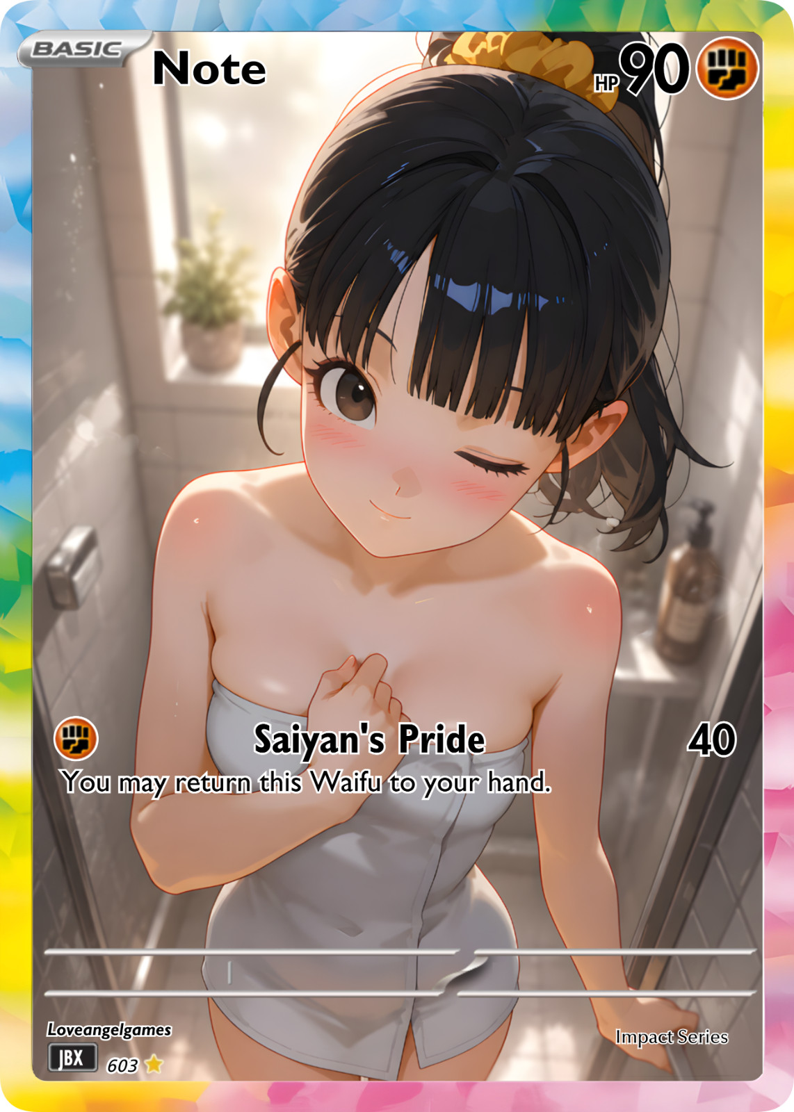 Loveangelgames-Carta Anime Waifu-Universo Waifu-Carta anime