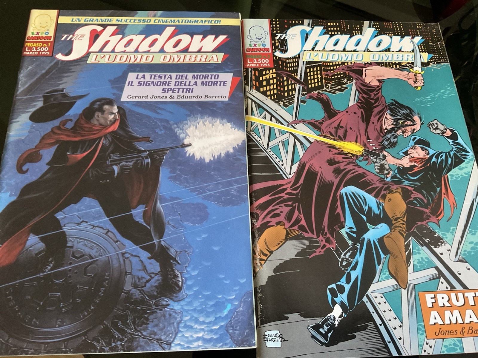 The Shadow l’Uomo Ombra 1-2 1995  Gerard Jones Eduardo Barreto