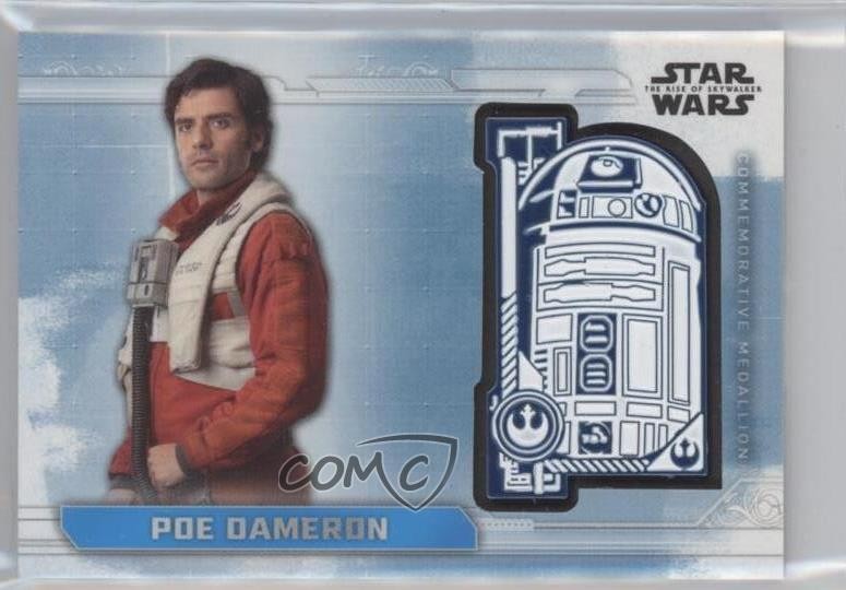 2019 Topps Star Wars Rise of Skywalker Series 1 Medallion Poe Dameron R2-D2 6ki