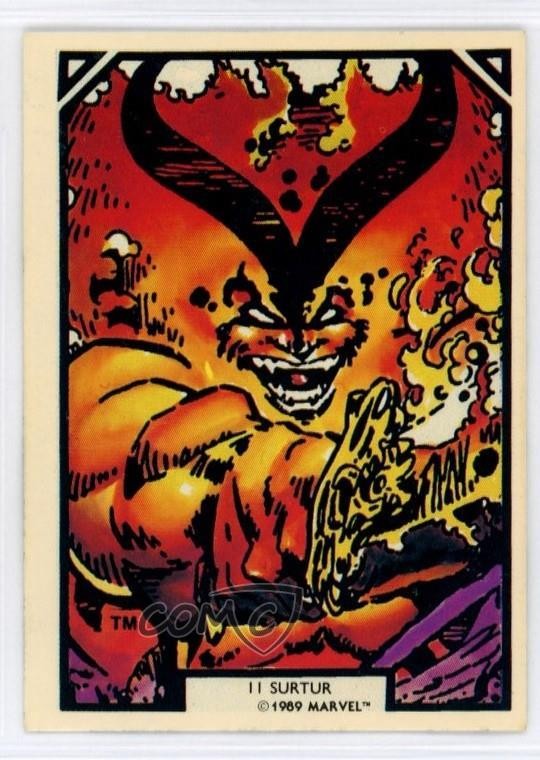 1989 Comic Images Marvel Best of Arthur Adams Surtur #11 a8a