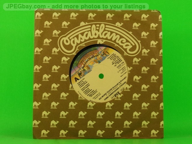 SUMMER,DONNA & BARBRA STREISAND NO MORE TEARS (COMPANY SLEEVE) (137) 7" CASABLAN