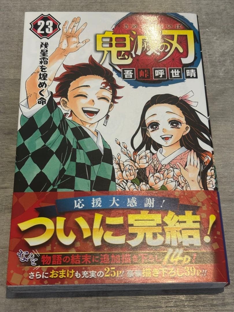 Demon Slayer Kimetsu Vol 23 Final 1a Edizione Stampa Manga Giapponese Jump Book