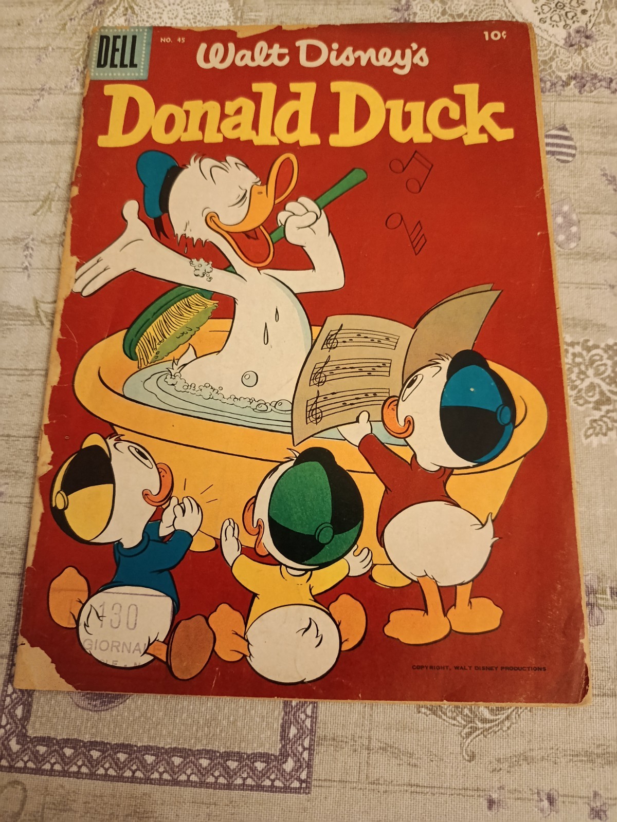 DONALD DUCK N. 45 - Walt Disney's - DELL - ORIGINALE AMERICANO - 1956