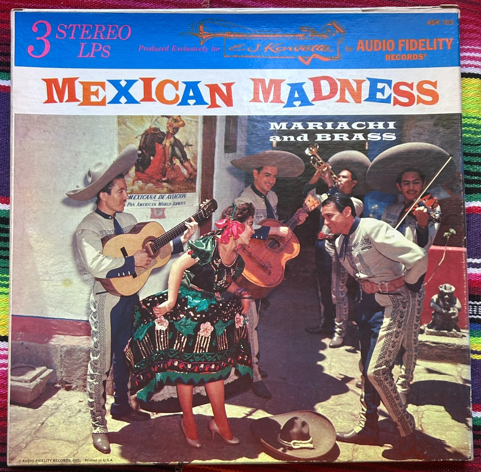 VARIOS: "Mexican Madness" Vinyl Record 3xLP