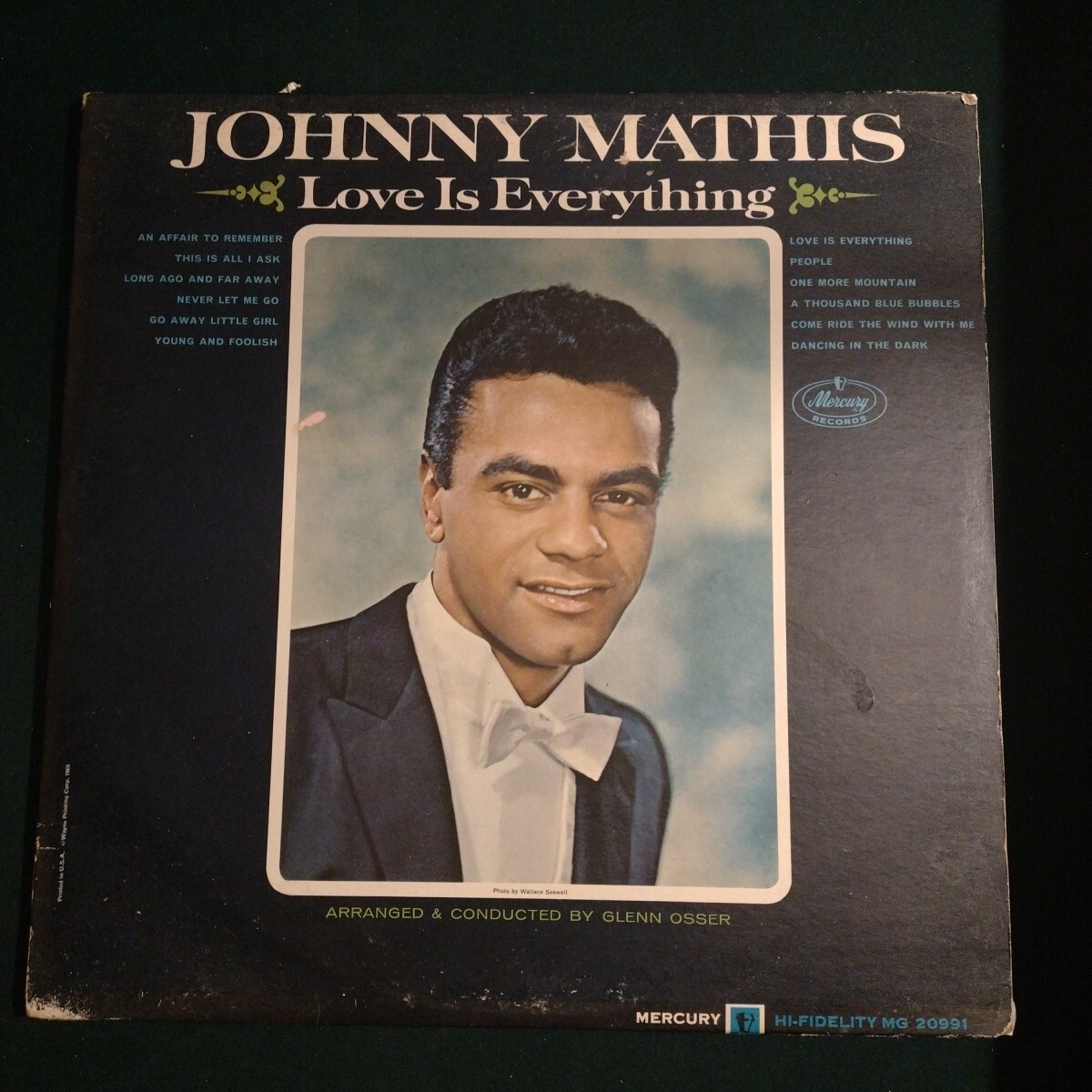 Johnny Mathis - Love is Everything (Vinyl 12" LP 1965) Mercury MG 20991 MONO