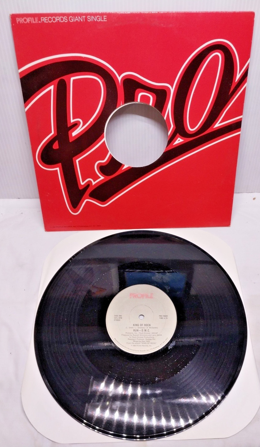 1985 Run D.M.C. King of Rock Profile Records original pressing promo Vinyl