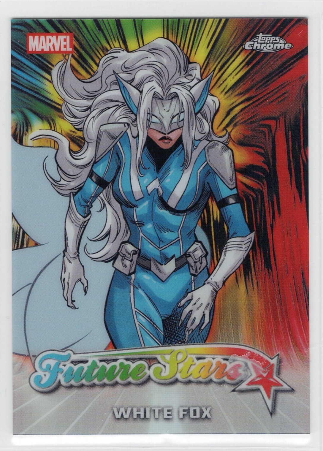 Scheda inserto rifrattore 2026 Topps Chrome Marvel Future Stars #FS-18 - WHITE FOX