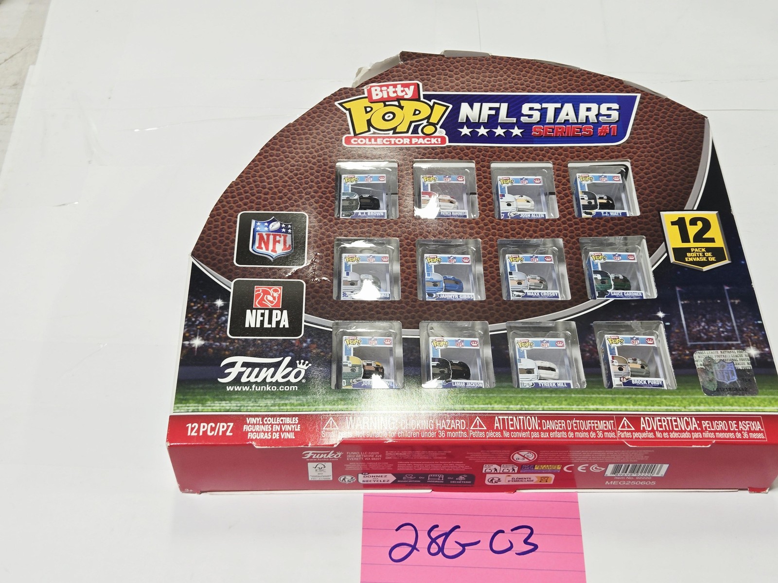 NFL Bitty Pop Stars Series 1 12pz Set Figurine da Collezione Funko Giocattolo in Scatola Nuovo Multi