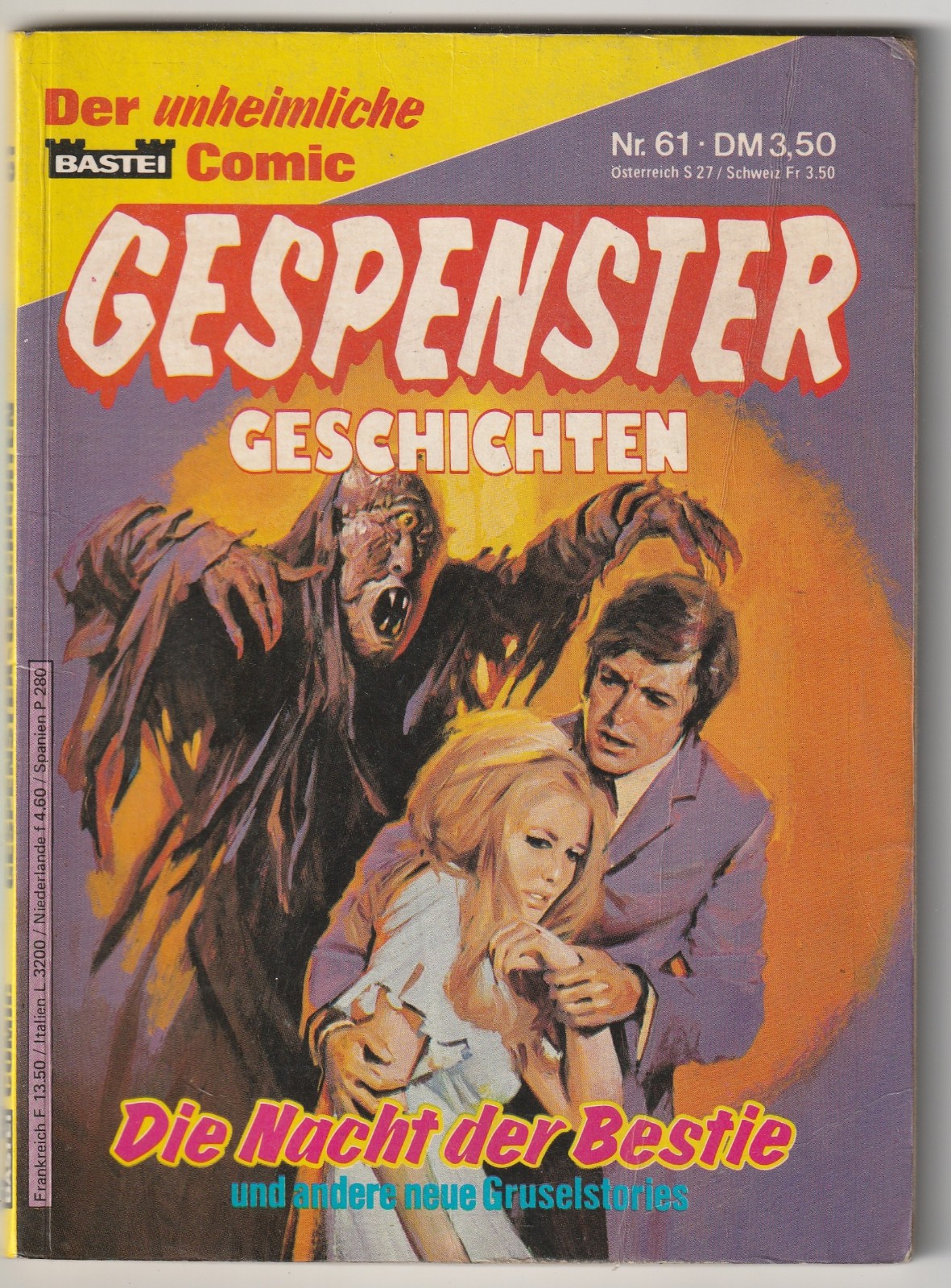 ✪ STORIE DI FANTASMI #61 La notte della bestia, Bastione FUMETTO TASCABILE Z2