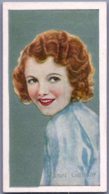 1934 Godfrey Phillips Film Favourites - Janet Gaynor #16 - *EX-NM*