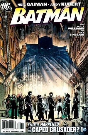 BATMAN #686 - APR 2009 DC, QUASI NUOVO - 9.2 FUMETTO BELLO! 1° STAMPA, COPERTINA KUBERT