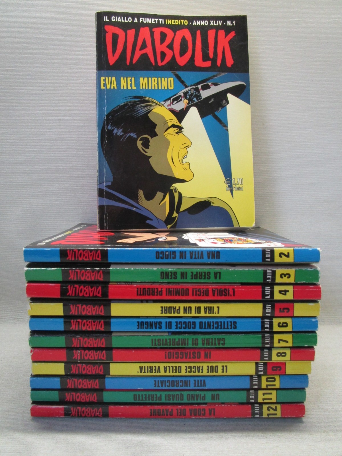 DIABOLIK ANNO 44-XLIV (2005)-COMPLETA 1/12 - BUONO/OTTIMO -NO GADGET