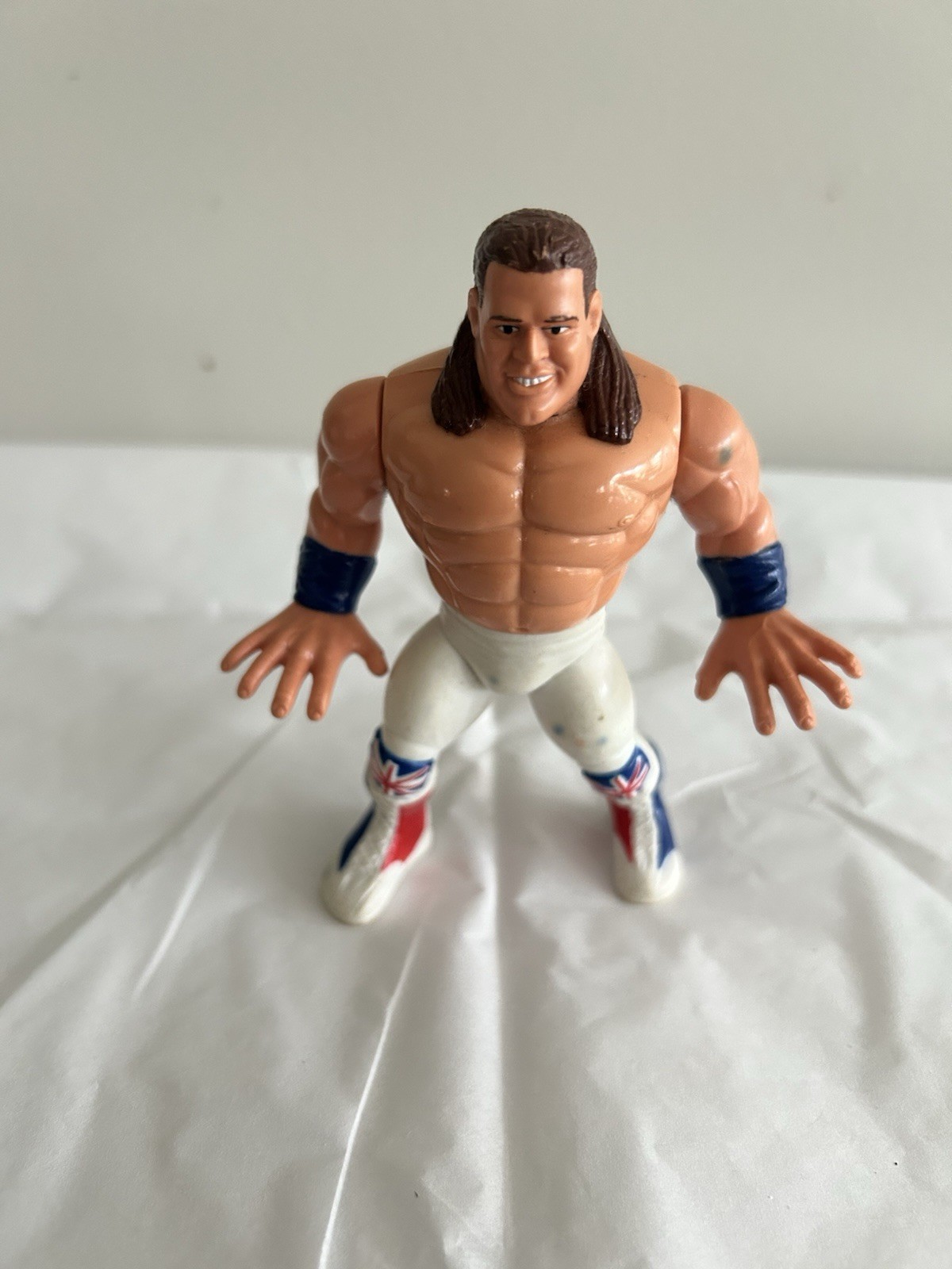 WWF/WWE Vintage Hasbro The British Bulldog Action Figure 1992 Series 4