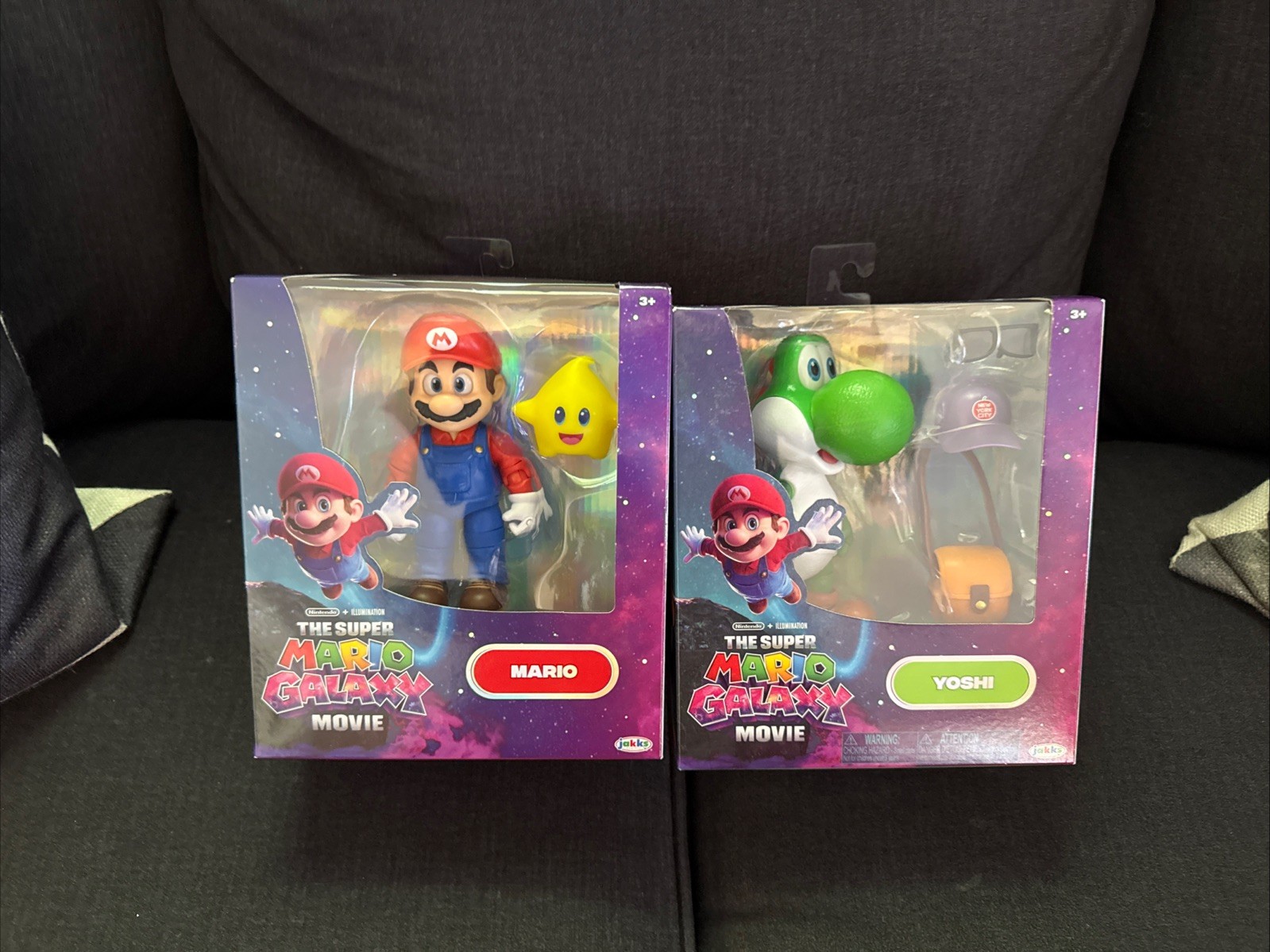 The Super Mario Galaxy Movie Mario and Yoshi JAKKS Figures