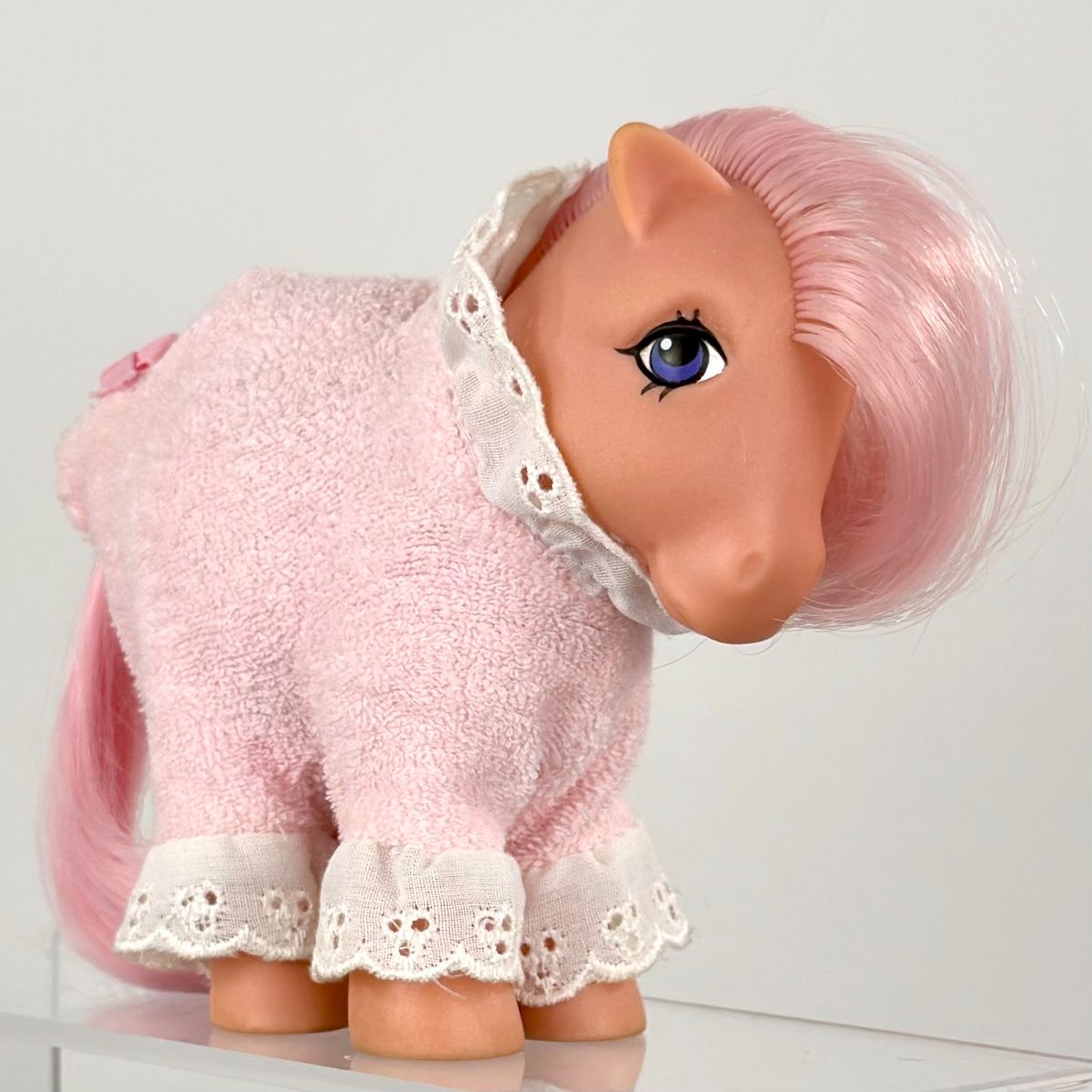 Modellino My Little Pony Cotton Candy G1 1982 in Sweet Dreams Pigiama Pony Wear MLP