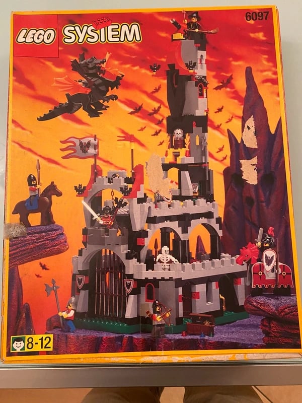Lego 6097 Night Lord's Castle del 1997 completo di scatola e istruzioni originali
