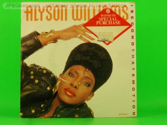 ALISON WILLIAMS I SECOND THAT EMOTION (147) 2 Track 7" Single plus Picture Sleev