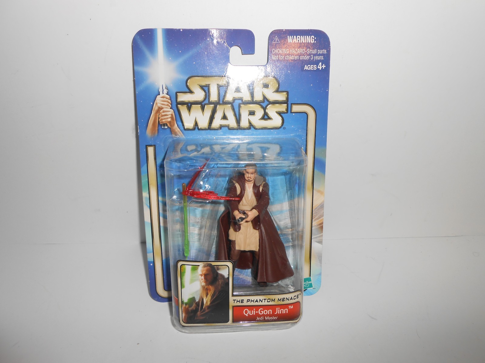 Hasbro Star Wars 2002 Qui Gon Jinn Jedi Master 2002 MOC