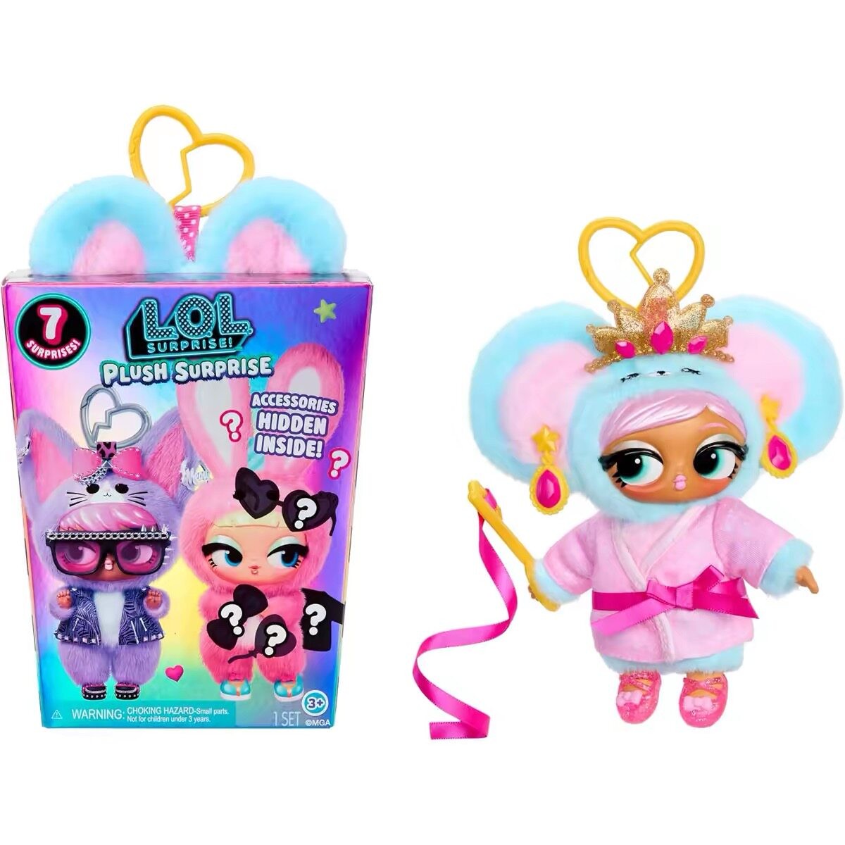 Originale MGA LOL Sorpresa Peluche Portachiavi Ciondolo Figura Orso-A-Rina Bambola