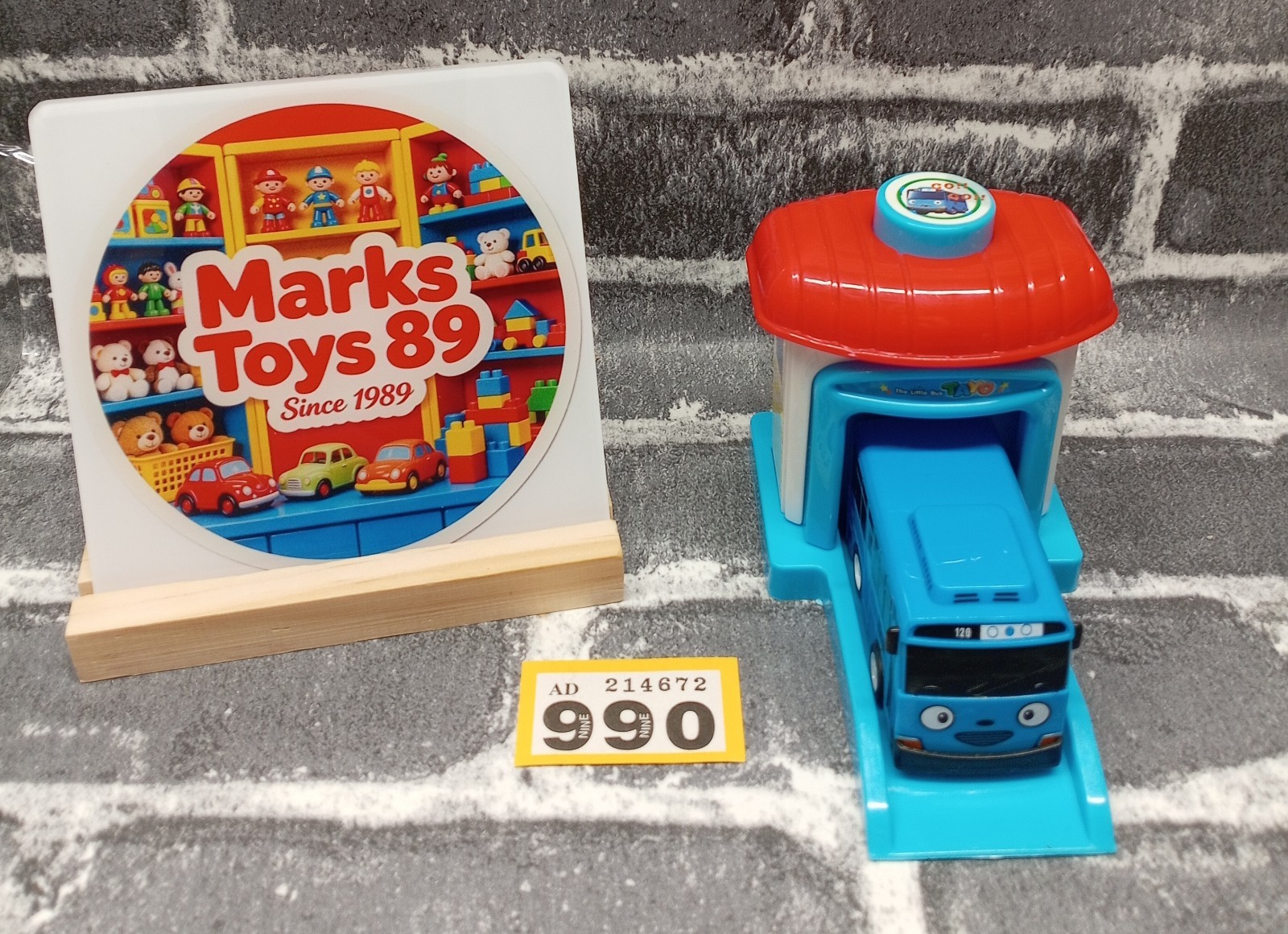 Tayo The Little Bus Blue Shooting Bus Launcher Garage Depo Playset Y990B17