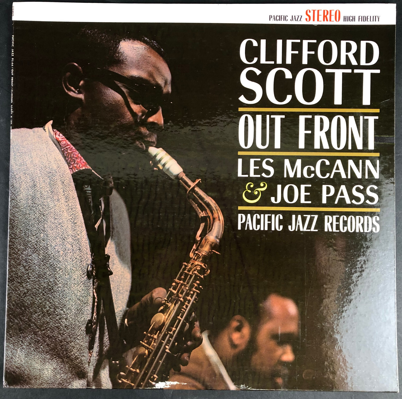 12''LP Clifford Scott / Joe Pass / Les McCann – Out Front! - Pacific Jazz PJ-66