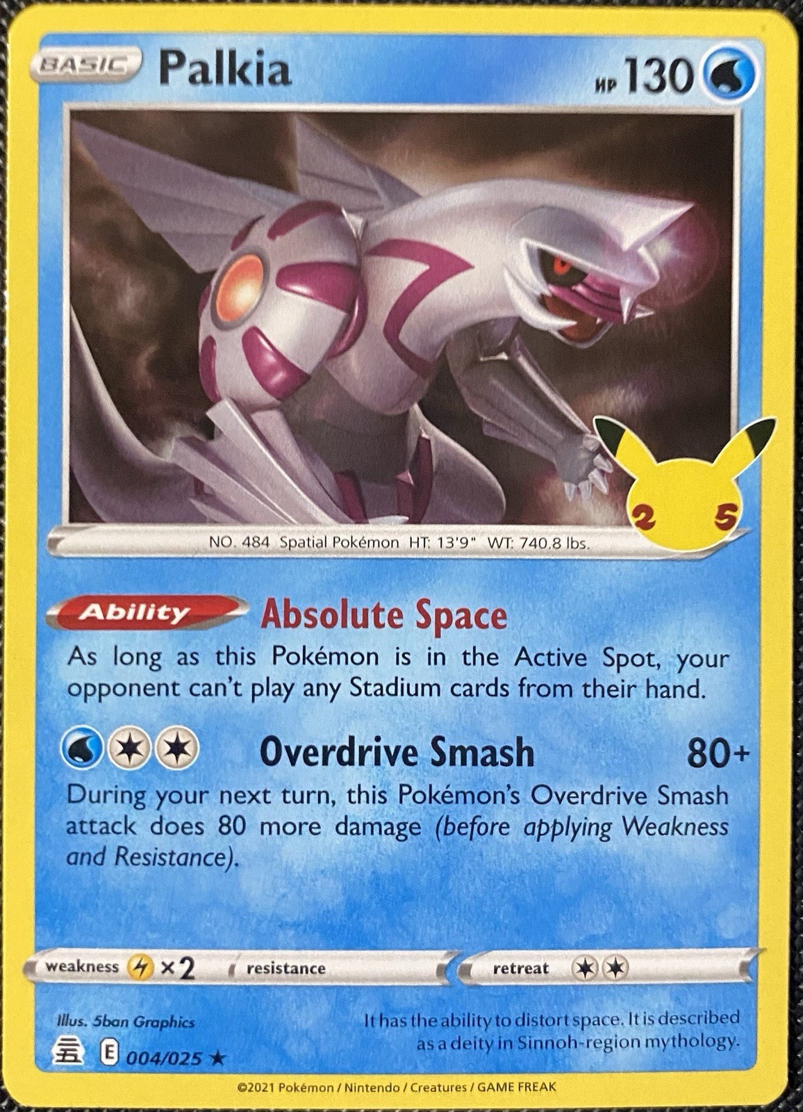 Palkia 004/025 Celebrations Holo NM Pokémon