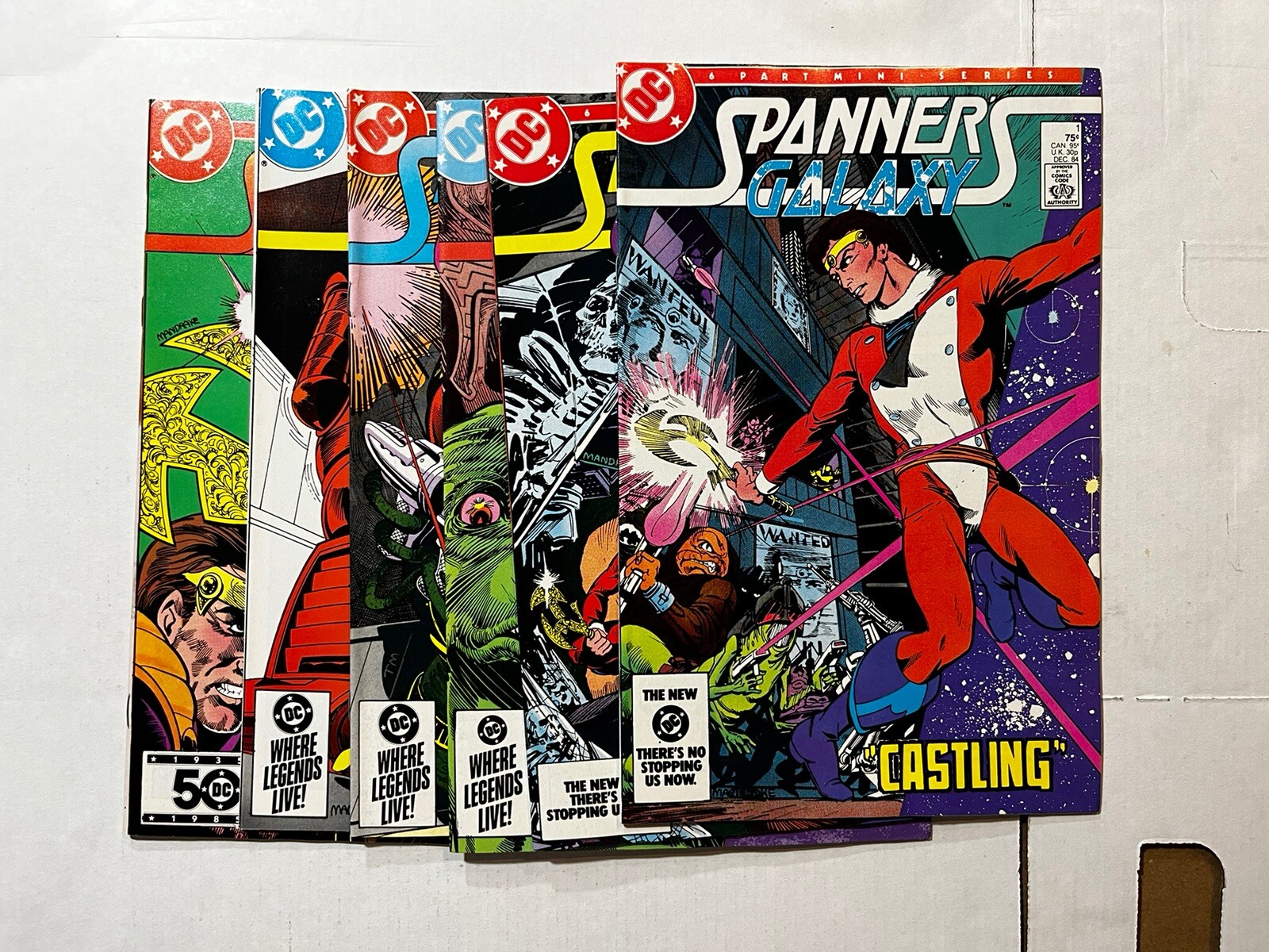 🍊 Tenditori Galaxy #1-6; Funzionamento Completo - DC - 1984 - Alta Qualità Non Letta VF/NM