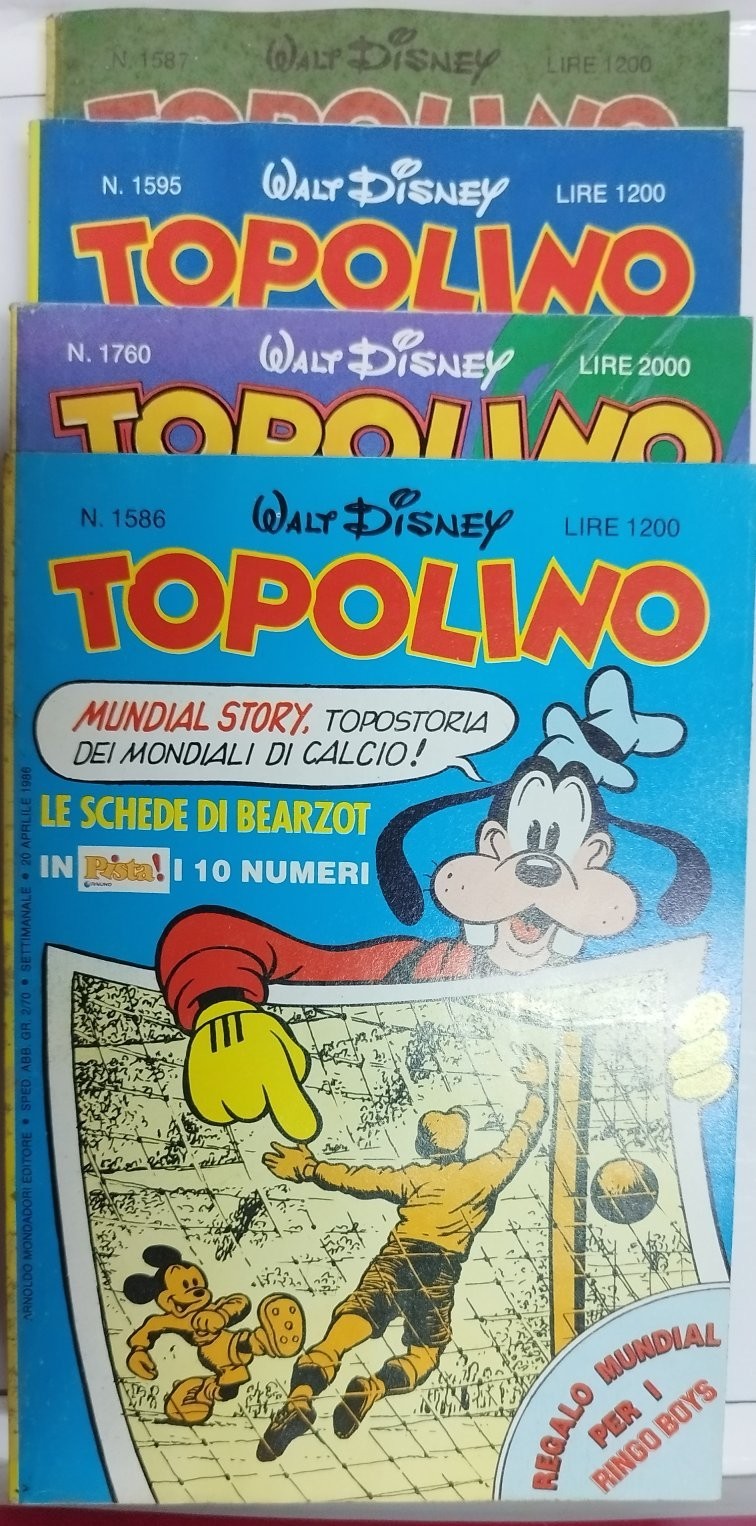 4 fumetti giornalini TOPOLINO