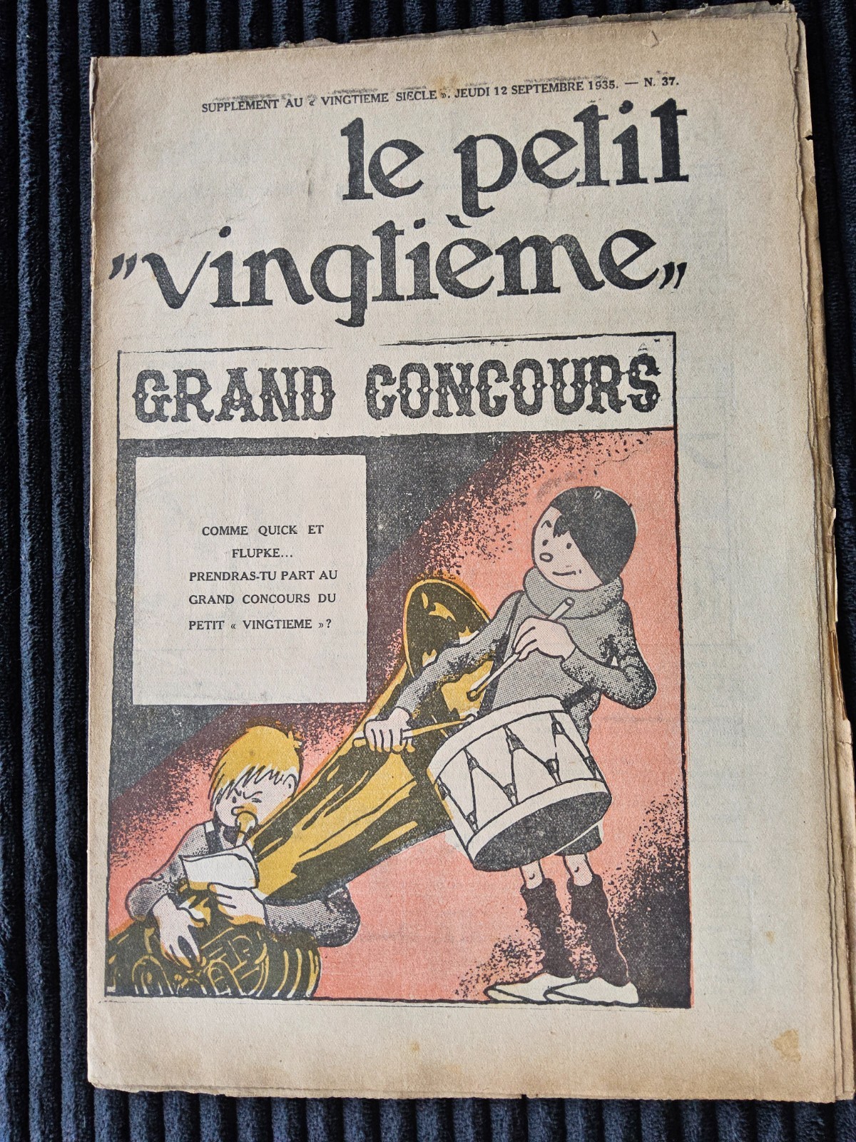 Tintin - Petit Vingtième - Numéro 37 de 1935