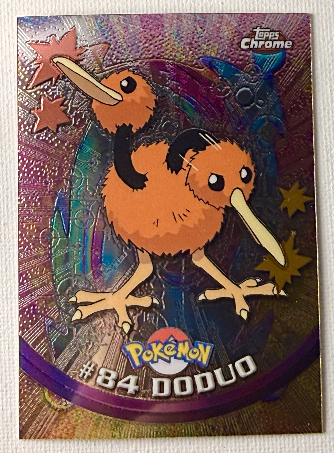 Topps Pokémon 1999 Topps Chrome TV Edizione Animazione #84 Doduo Carta Ologramma