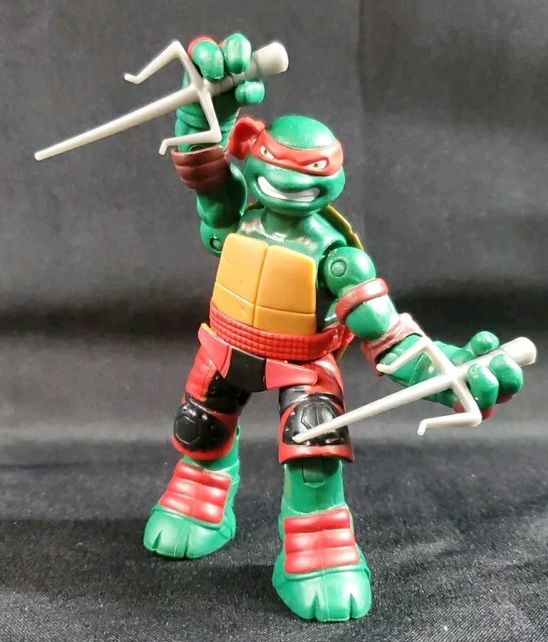 2016 Teenage Mutant Ninja Turtles TMNT 5 Inch NINJA KICK RAPH Complete Working '
