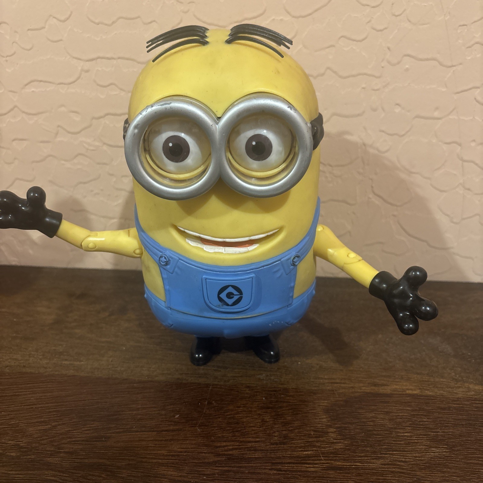 Interactive Minion Dave Talking Eyes Move Despicable Me 3 TESTED & WORKS! 9” in