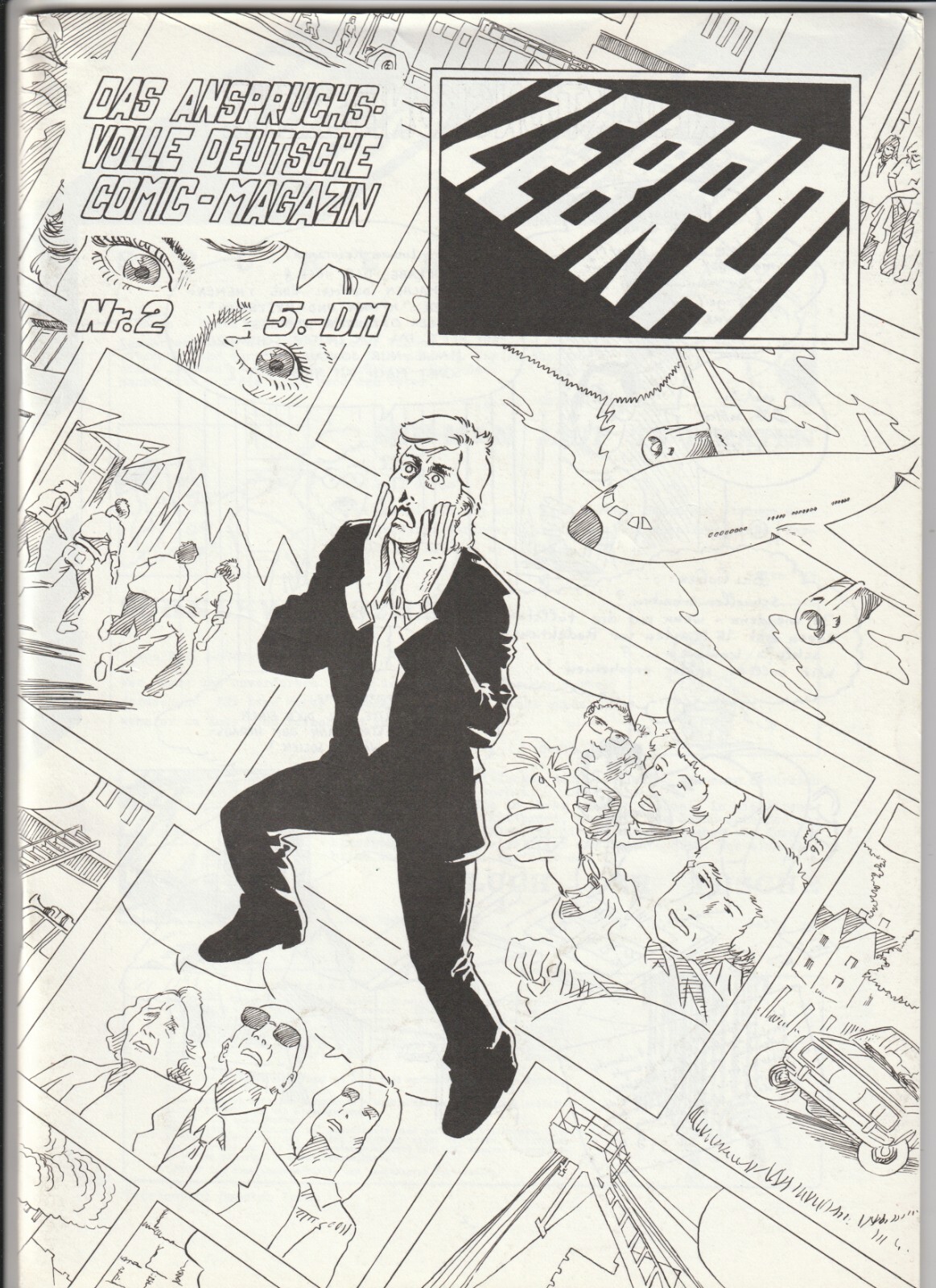 ✪ ZEBRA L'ESIGENTE RIVISTA TEDESCA DI FUMETTI #2, Zebra 1983 COMICHEFT Z1/1-
