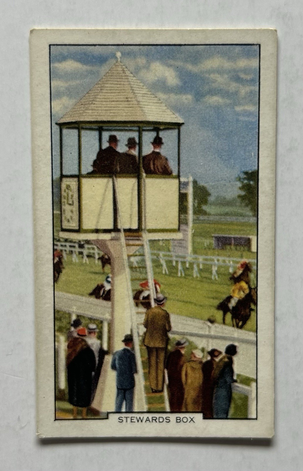 Gallaher Racing Scenes Stewards Box Northolt Park Tabacco Card CC33