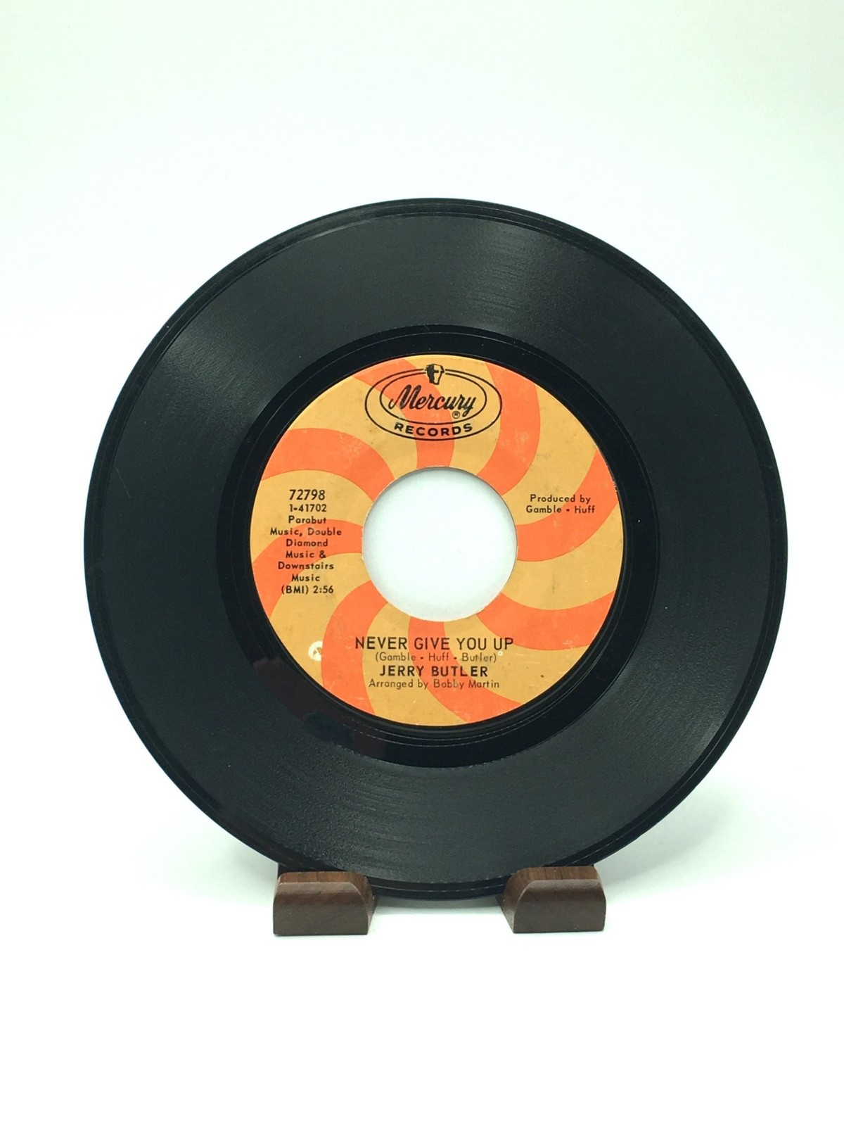 Jerry Butler - Never Give You Up / Beside You - Mercury 72798 45 RPM Soul Vinyl
