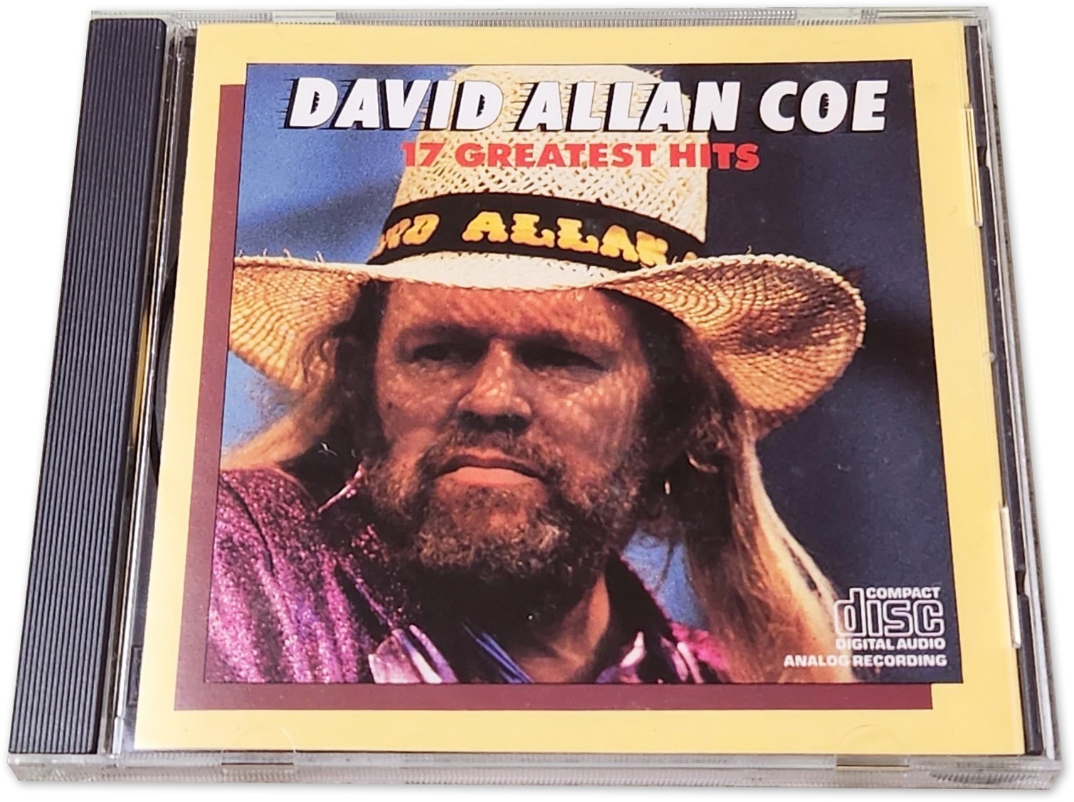 David Allan Coe—17 Greatest Hits (CD, 1985) outlaw country music, CK 40185, VG+
