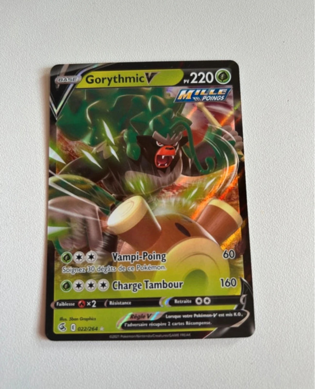 Carte Pokémon gorythmic V 22/264