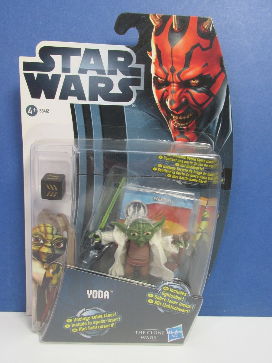 star wars MASTER YODA ACTION FIGURE CW5 hasbro THE CLONE WARS 3,75" 2012