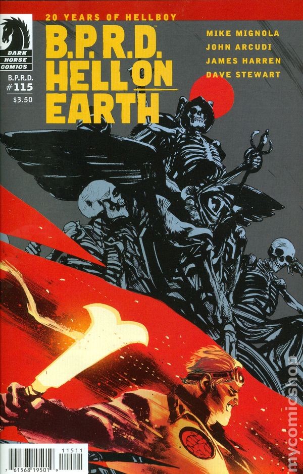 B.P.R.D. Hell on Earth #115A Stewart VF 2014 immagine stock