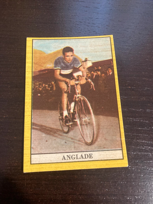 Figurina cartonata ciclismo sport anni 60
