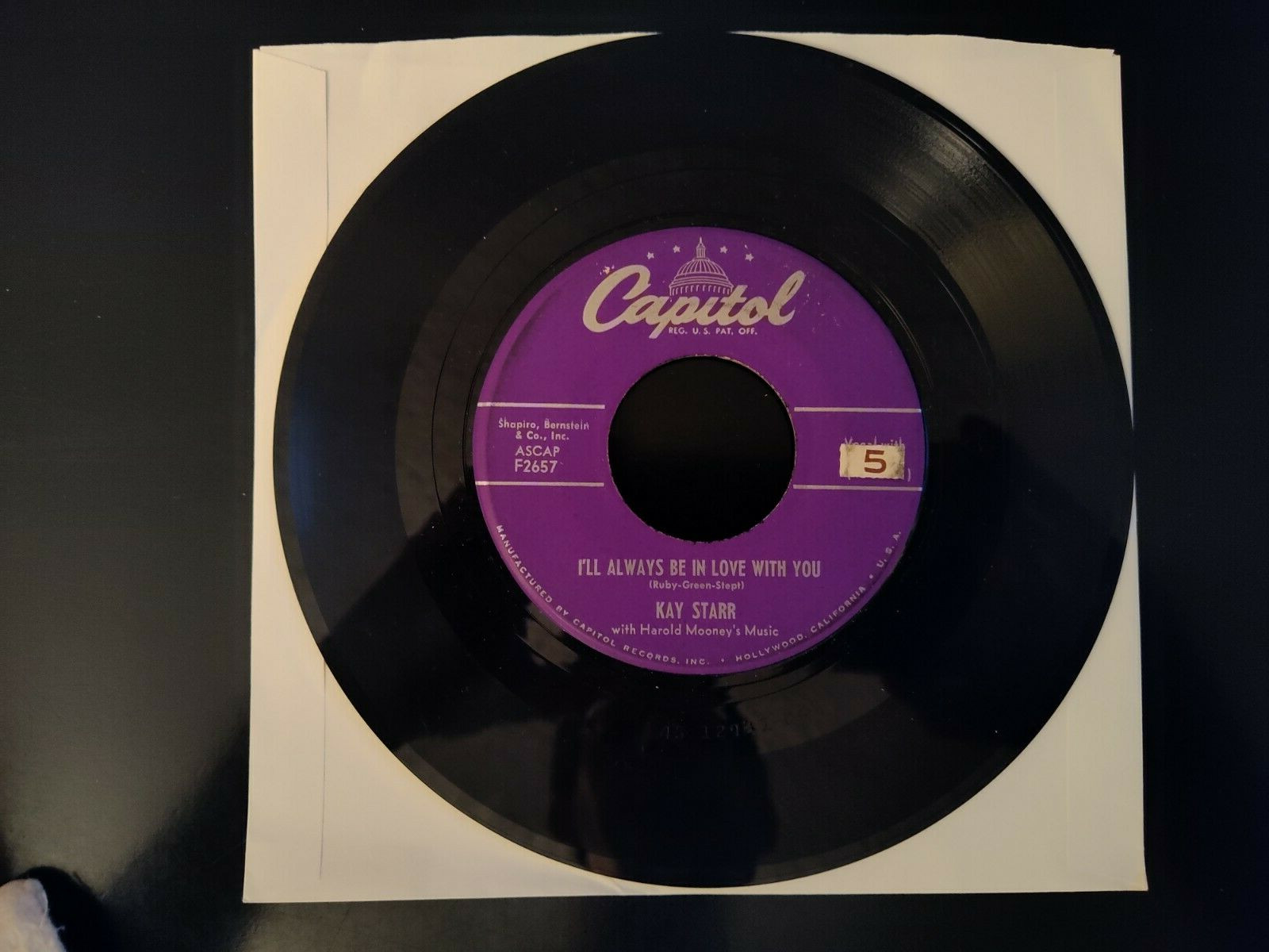 Kay Starr – Changing Partners / I’ll Always Be In Love With You 45 RPM 7"