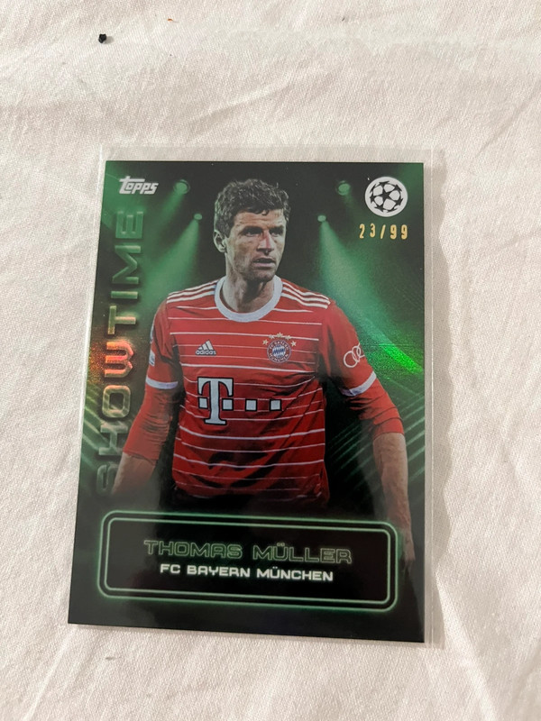 Carte foot topps chrome muller 23/99